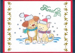 707K - Stempel Wild Rose Studio - Christmas Friends