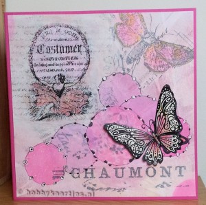 gelli plate en butterflies