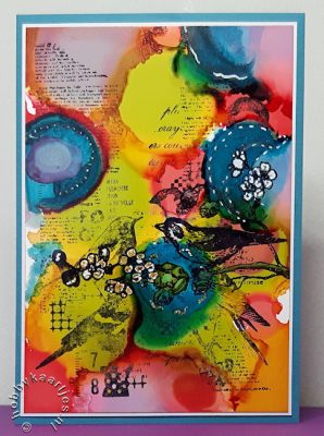 workshop alcohol ink druppel techniek