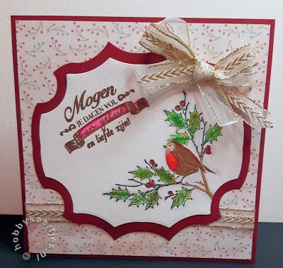 Stempel Fat Robin en Winter Memories 119