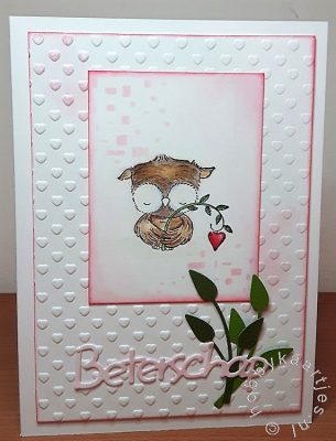 Purple Onion Designs Sweetheart owl with heart