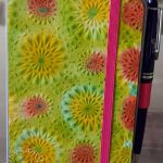 notitie boekje alcohol inkt en de Sizzix 3D Embossing Folder Kaleidoscope