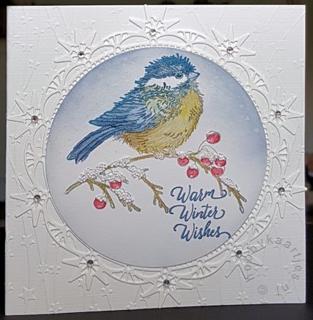 Stampendous - Winter Chickadee